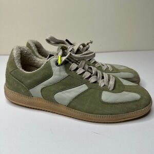 VERBENAS Womens Olive Green Suede Leather Lined Tennis Sneakers Size 10 (41)